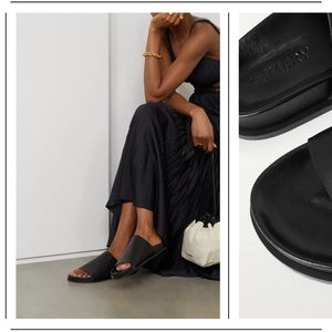 A. Emery Luca leather slides